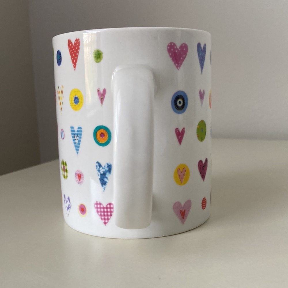 Heart Hearts Love Coffee Mug Tea Cup Valentine’s Day gift the English Table UK - Picture 4 of 8